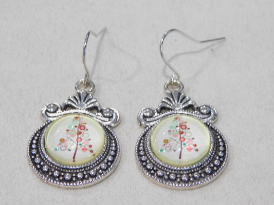Christmas Tree Antique Earrings - Victoria's Treasure Chests