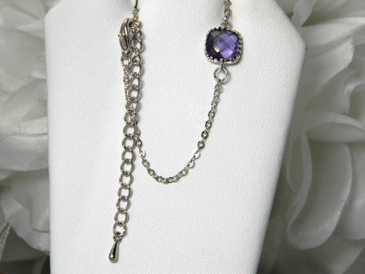 Dainty Amethyst Glass Bracelet - Victoria's Treasure Chests