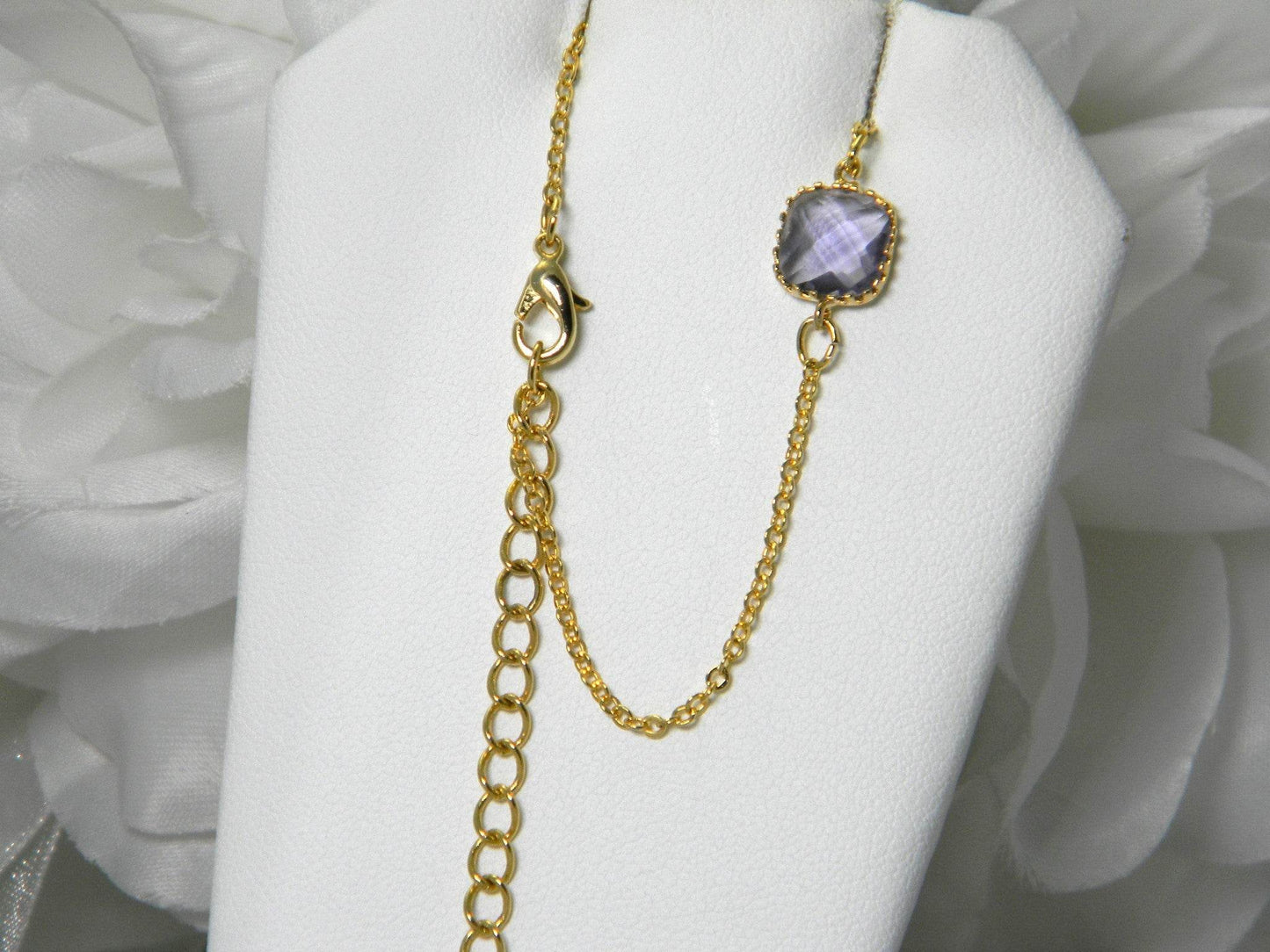 Dainty Tanzanite Glass Bracelet - Victoria's Treasure Chests