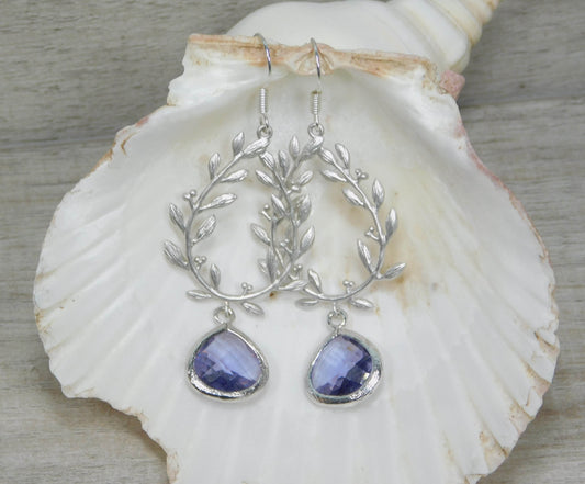 Laurel Leaf Goddess Earrings - Victoria's Treasure Chests