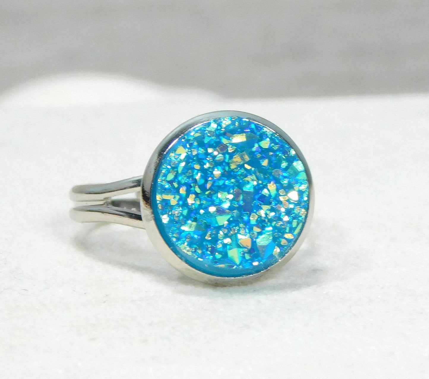 Faux Druzy Adjustable Rings - Victoria's Treasure Chests