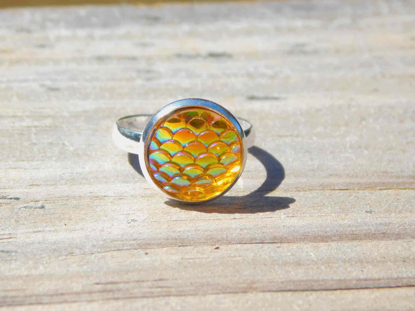Mermaid Scale Adjustabe Ring - Victoria's Treasure Chests
