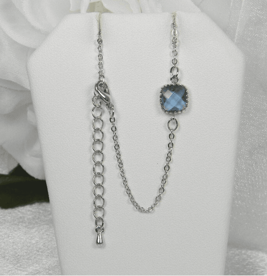 Dainty Sapphire Glass Bracelet - Victoria's Treasure Chests