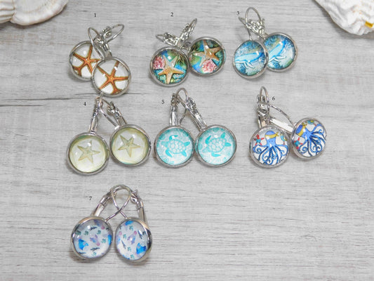 Ocean Life Earrings - Victoria's Treasure Chests