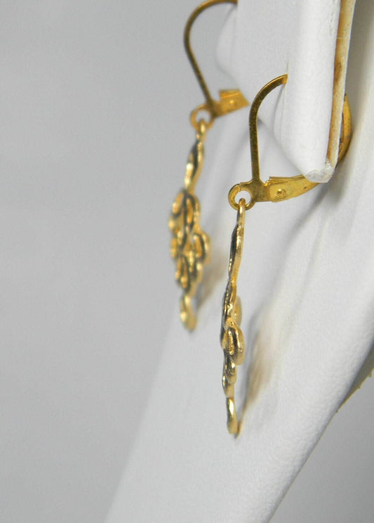 Peacock Feather Earrings - Victoria's Treasure Chests