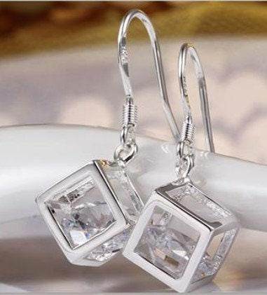 Cubic Zirconia Dangle Earrings - Victoria's Treasure Chests