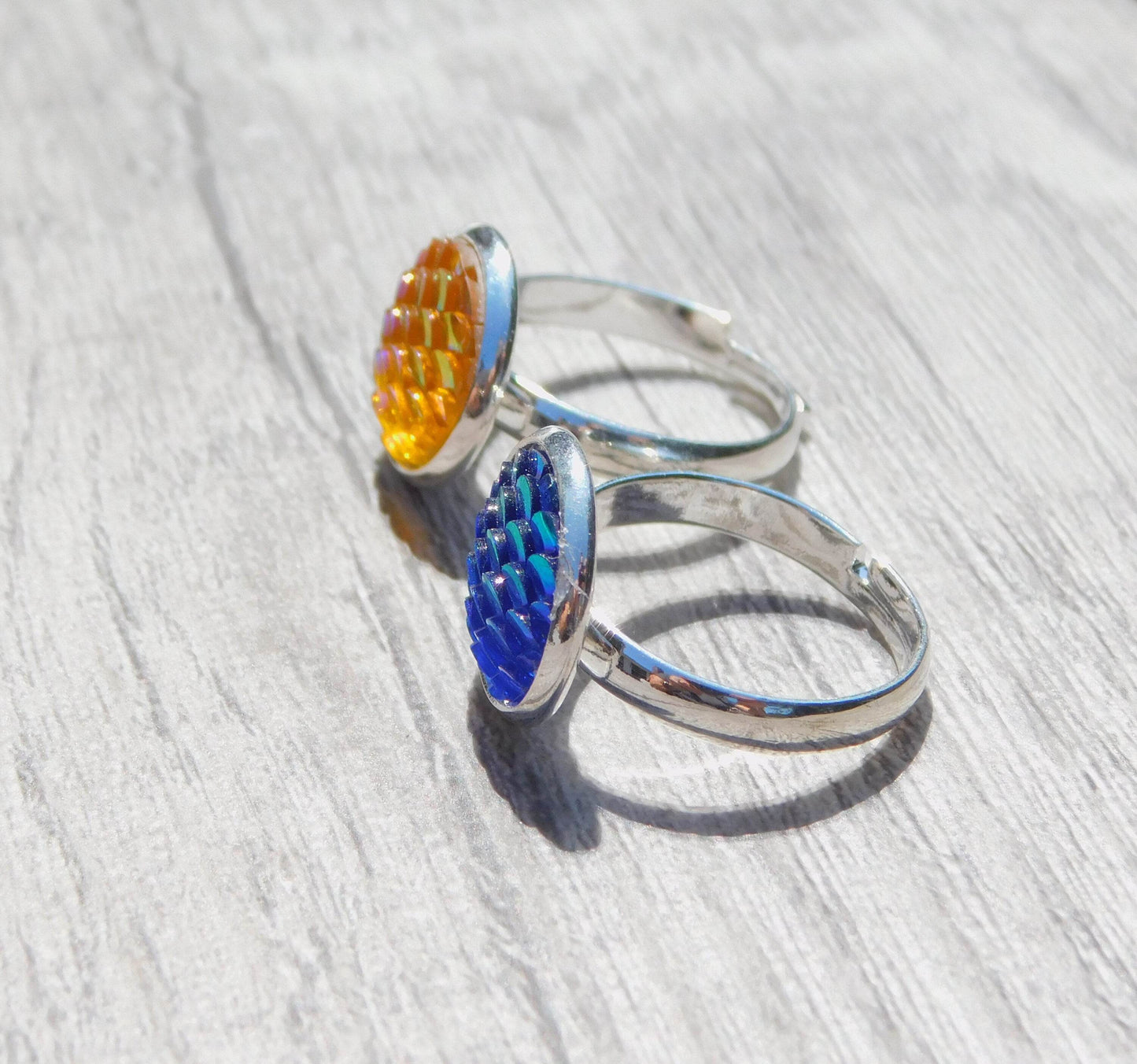 Mermaid Scale Adjustabe Ring - Victoria's Treasure Chests