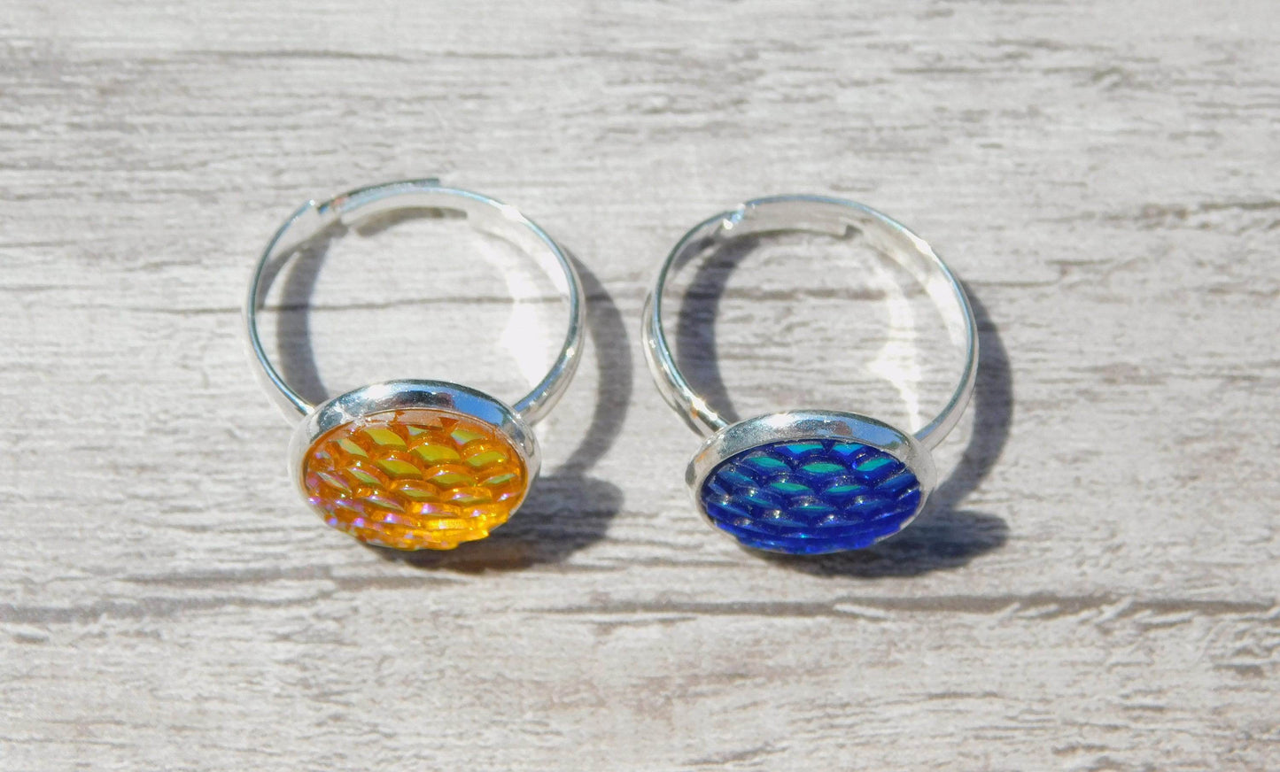 Mermaid Scale Adjustabe Ring - Victoria's Treasure Chests