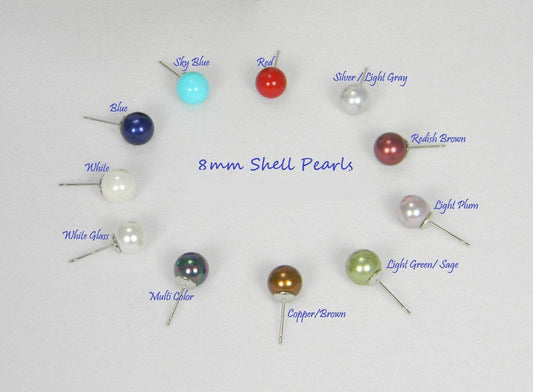 Pearl Stud Earrings - Victoria's Treasure Chests