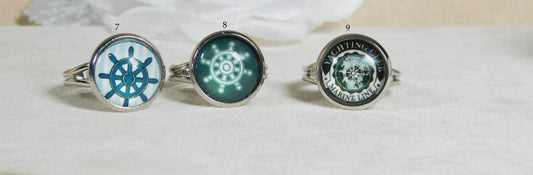 Anchor & Helm Adjustable Ring - Victoria's Treasure Chests