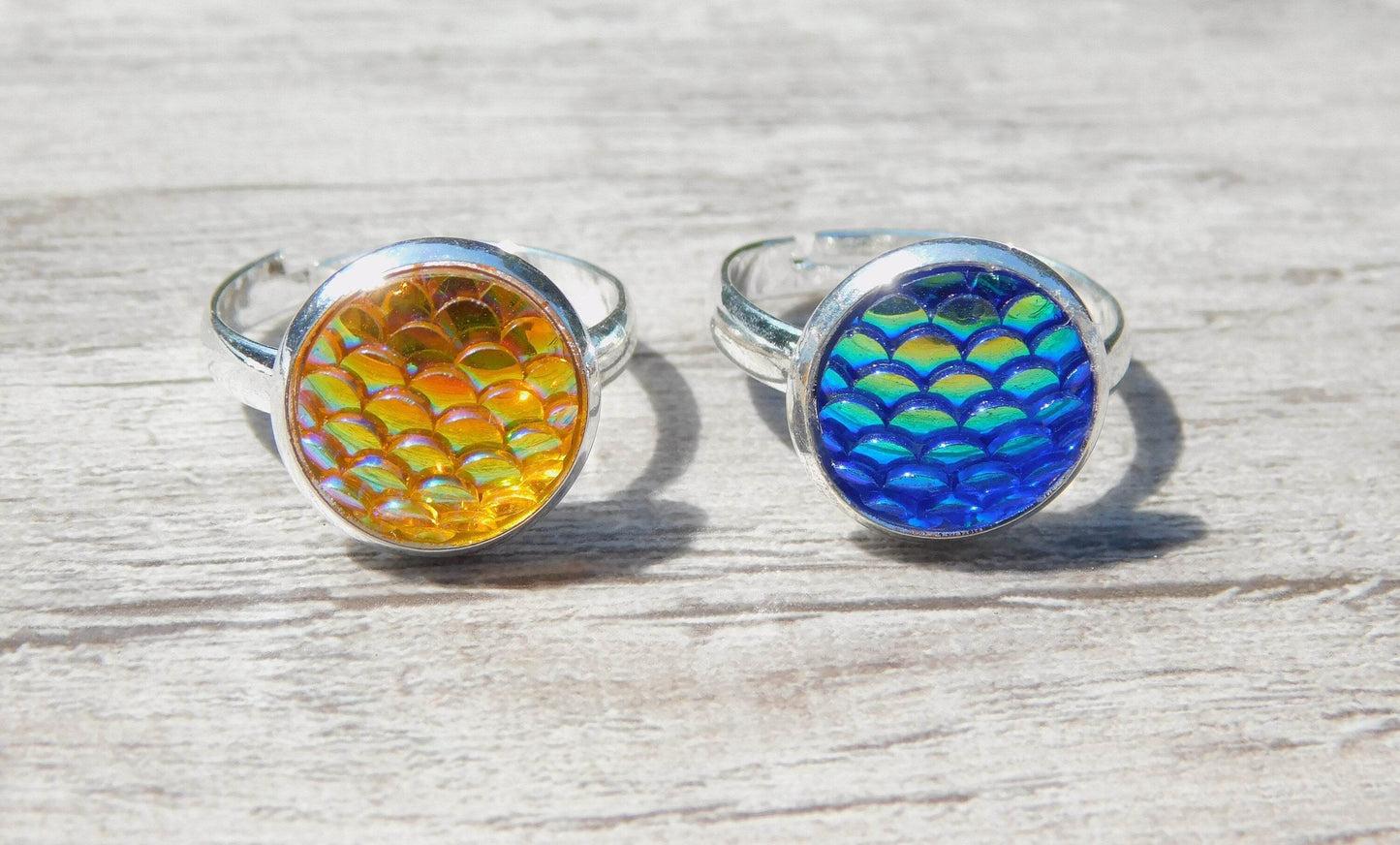 Mermaid Scale Adjustabe Ring - Victoria's Treasure Chests