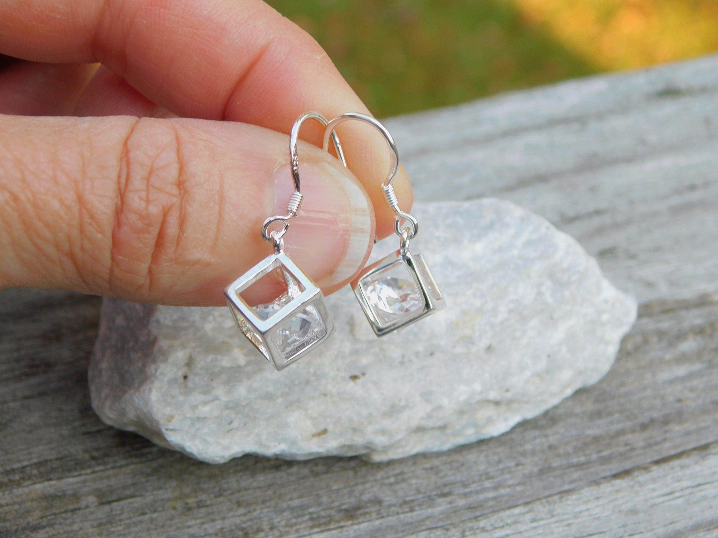Cubic Zirconia Dangle Earrings - Victoria's Treasure Chests