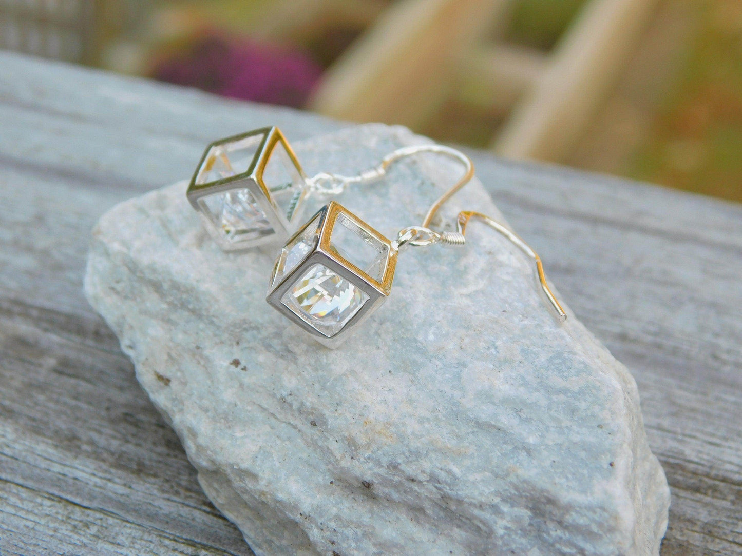 Cubic Zirconia Dangle Earrings - Victoria's Treasure Chests