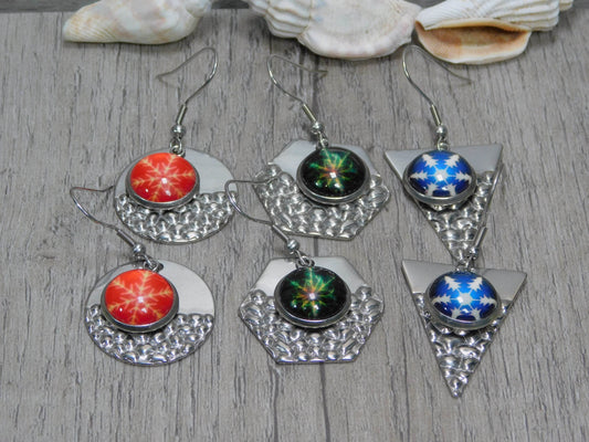 Snowflake Stainless Steel Earrings - Victoria's Treasure Chests
