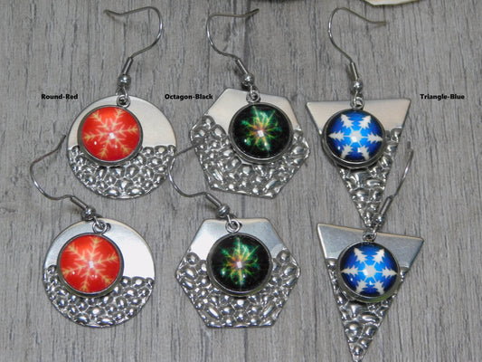 Snowflake Stainless Steel Earrings - Victoria's Treasure Chests