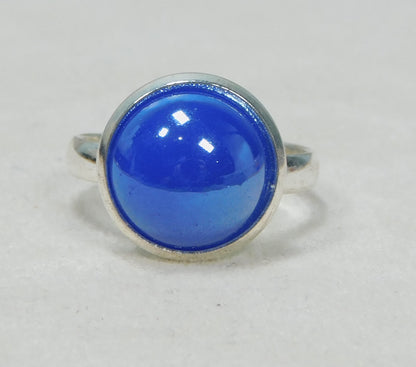 Glass Pearl Adjustable Ring