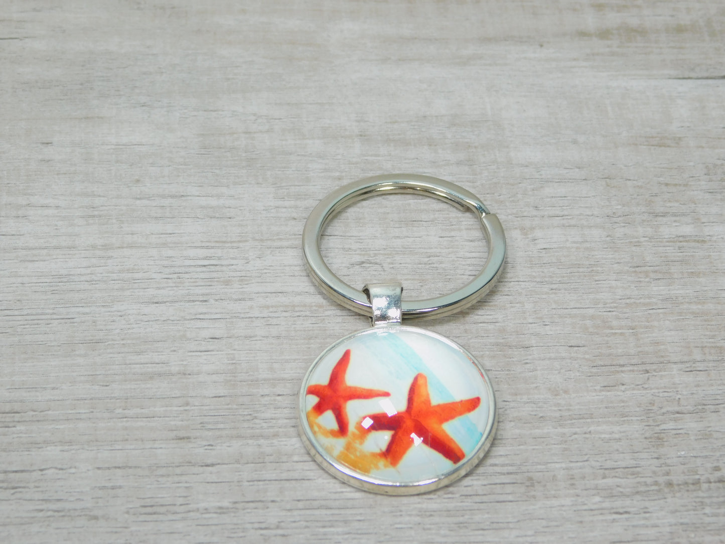 Handmade Starfish/Beach Treasure Keychains