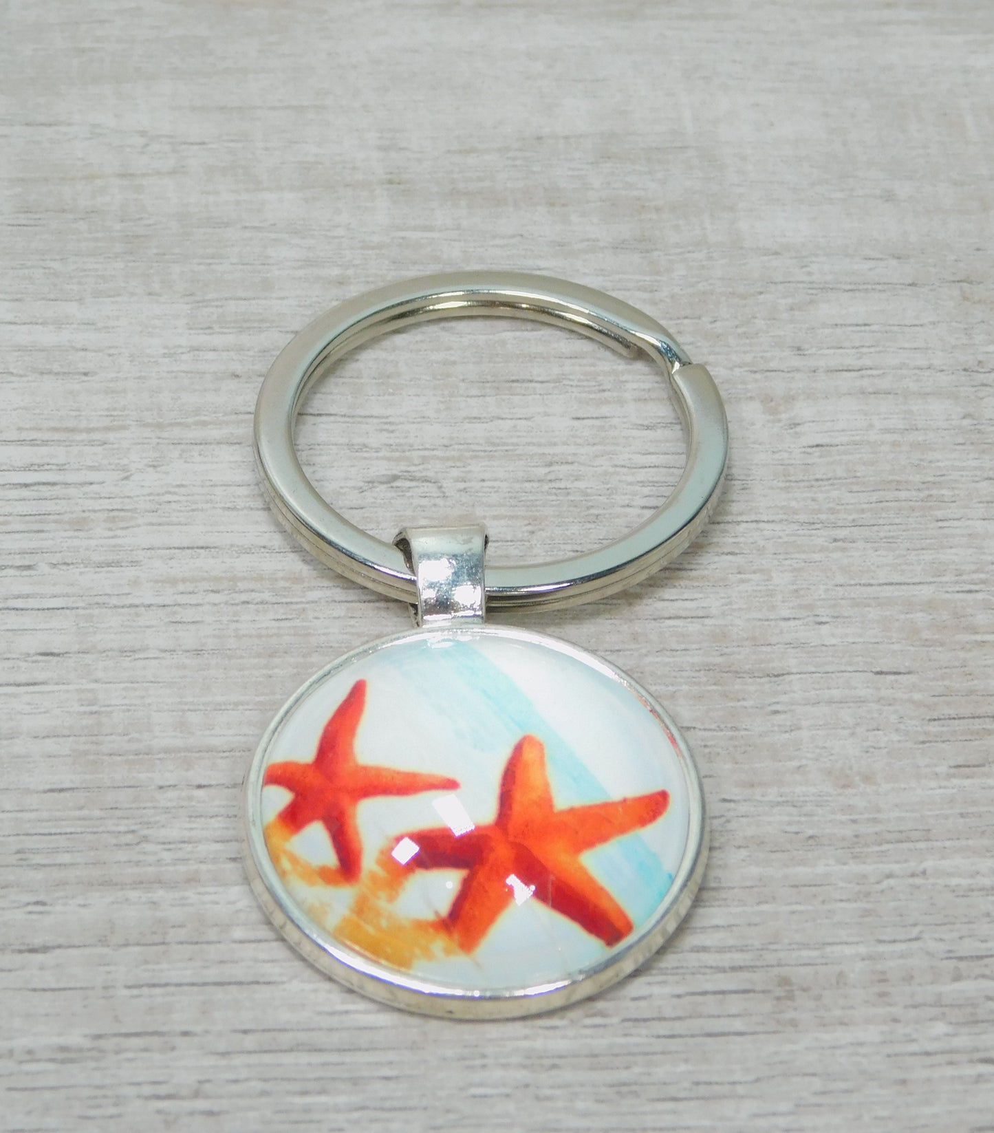 Handmade Starfish/Beach Treasure Keychains