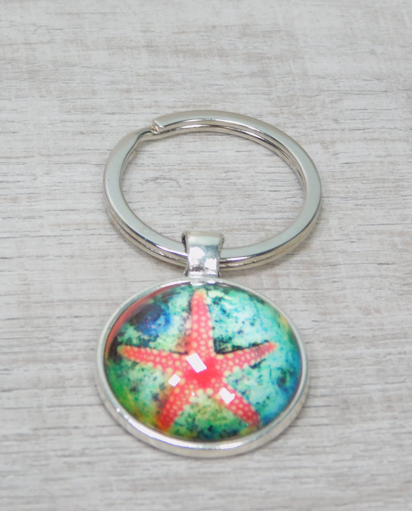 Handmade Starfish/Beach Treasure Keychains