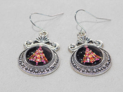 Christmas Tree Antique Earrings