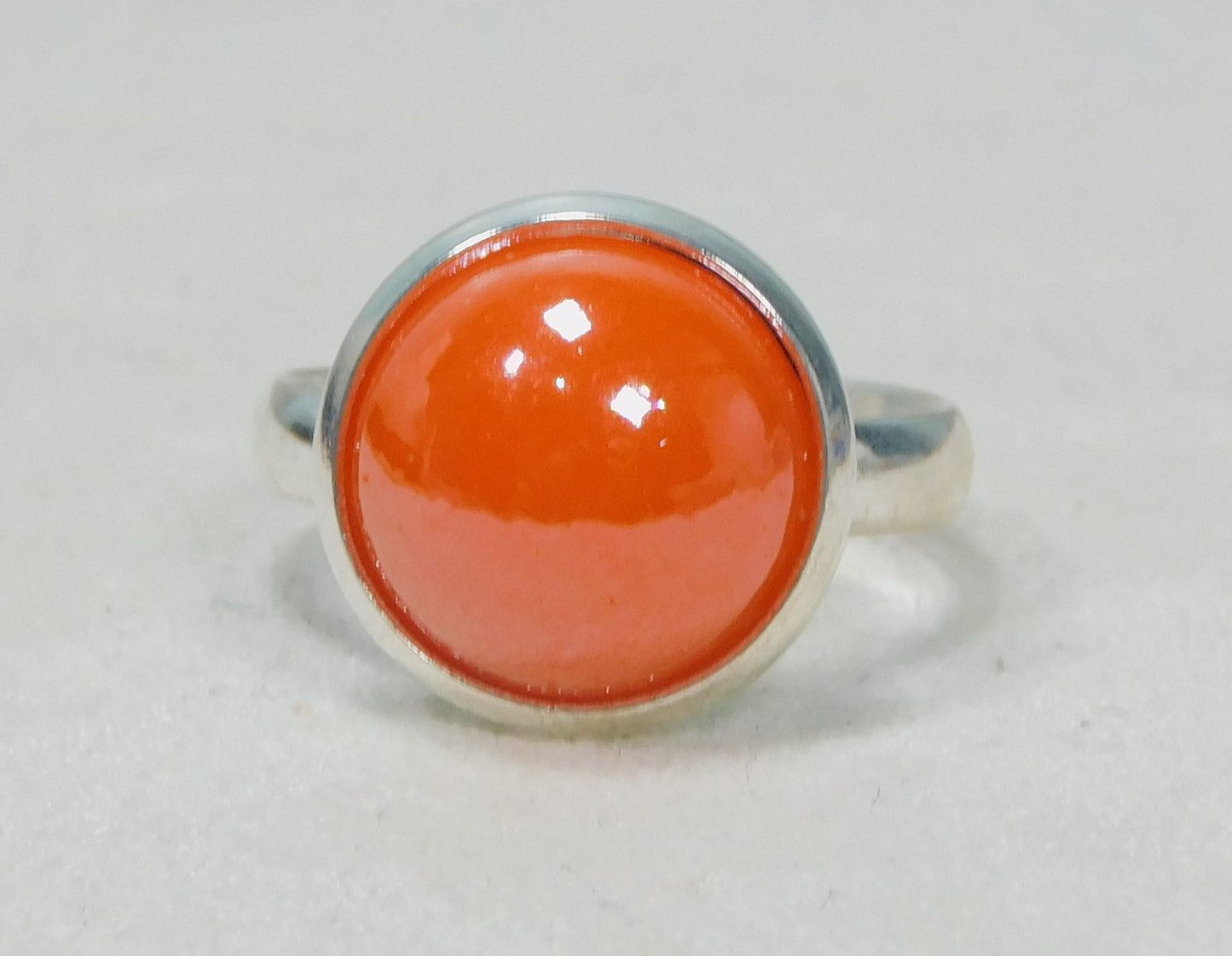 Glass Pearl Adjustable Ring