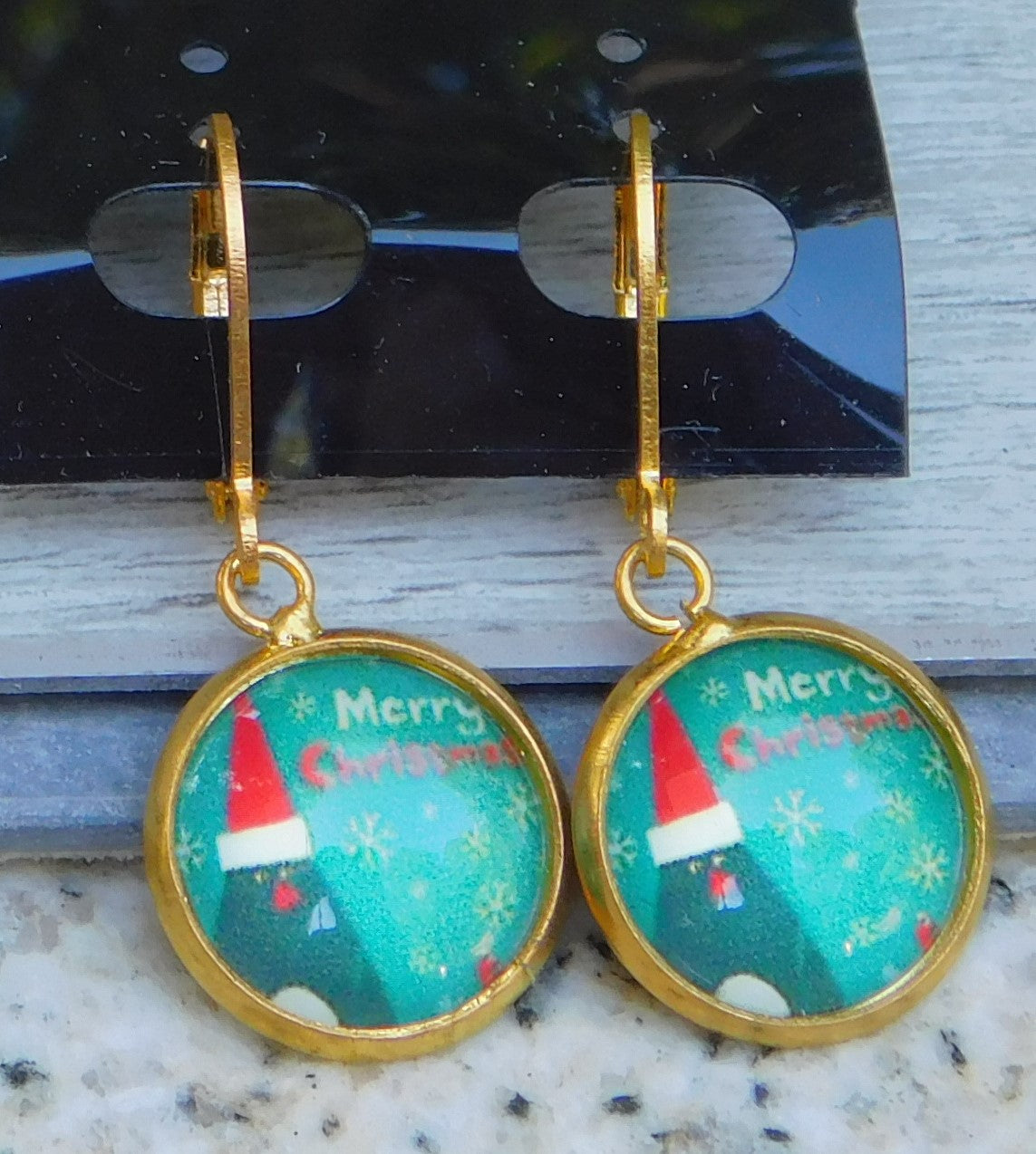 Christmas Lever Back Earrings