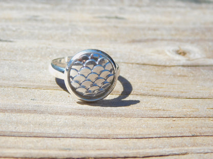 Mermaid/Dragon Scale Adjustabe Ring