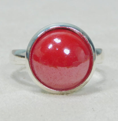 Glass Pearl Adjustable Ring