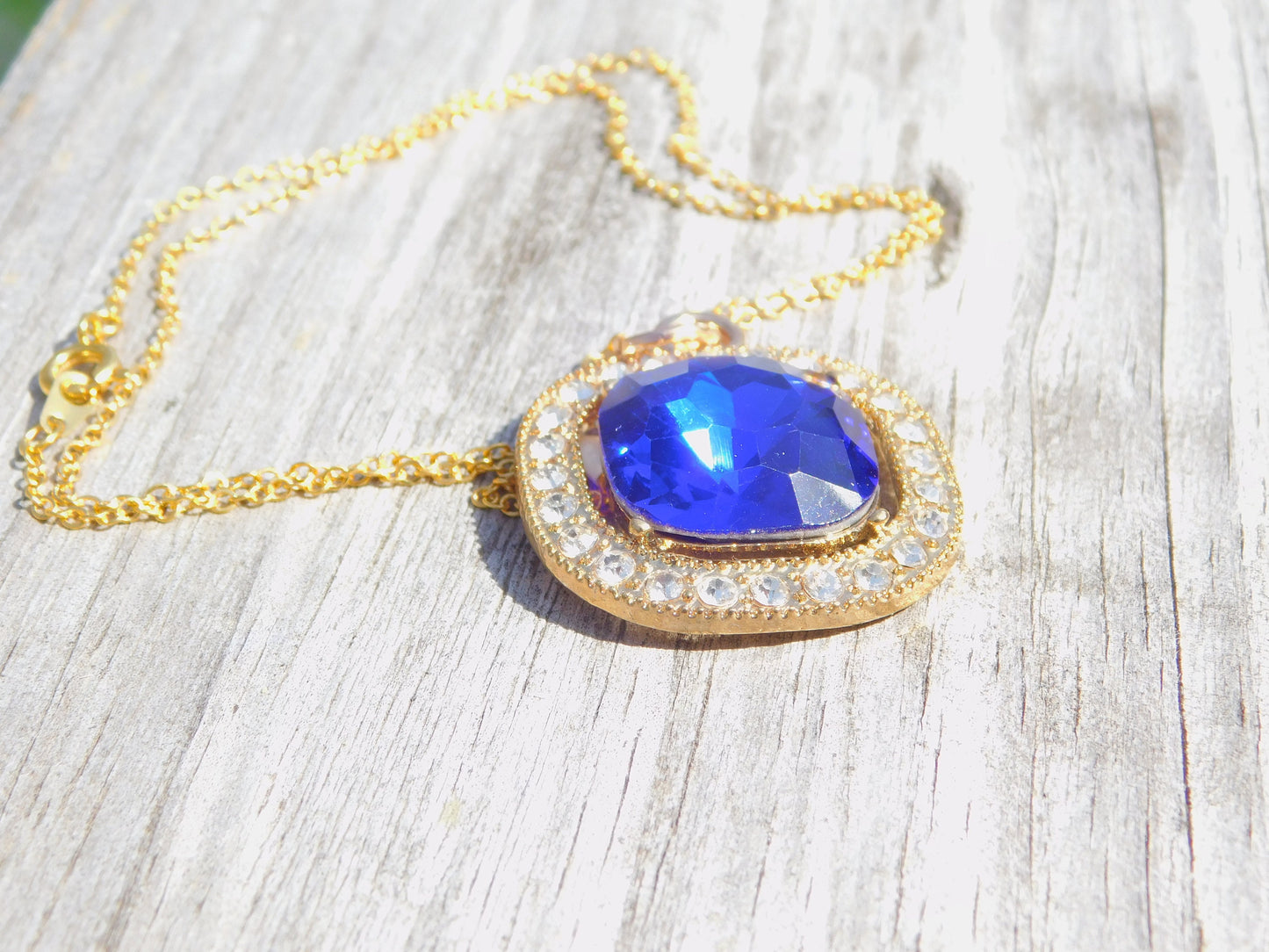 Midnight Blue Pendant Necklace