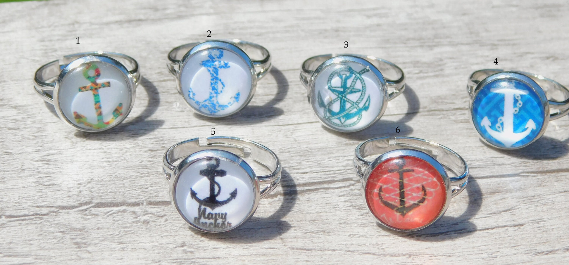 Anchor Ring, Adjustable, Helm Boat Jewelry, Nautical Jewelry, Silver Anchor Rings, Helm Ring, Minimalist Jewelry, Adjustable Band