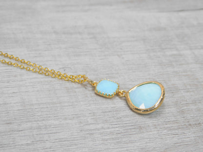 Sky Blue Necklace Set