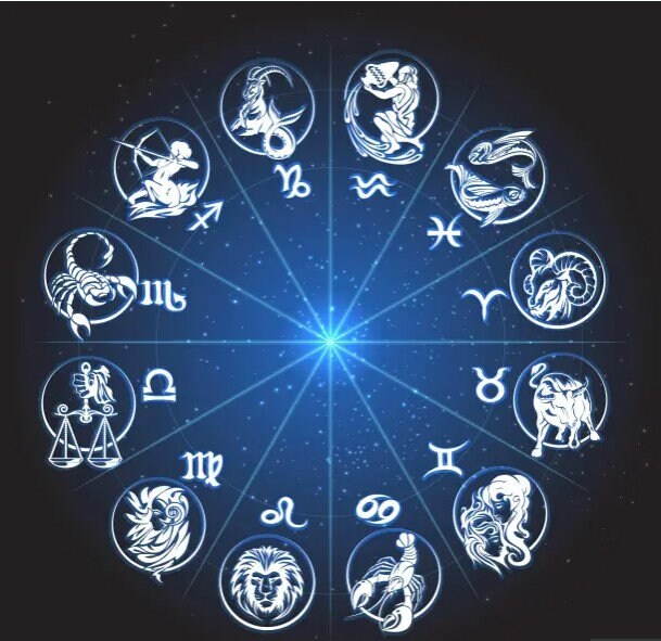 Zodiac sign key rings