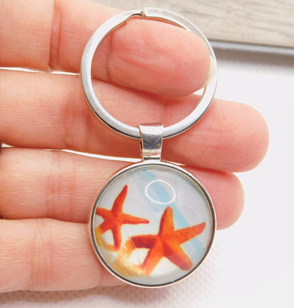 Sea shell keyrings