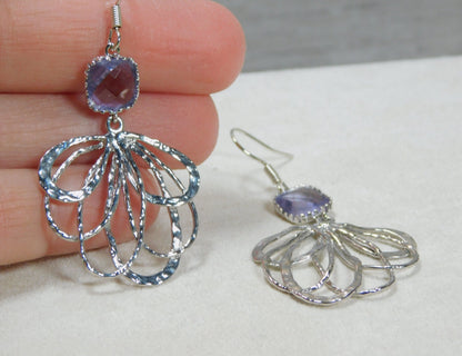 lovely pair of feather earrings