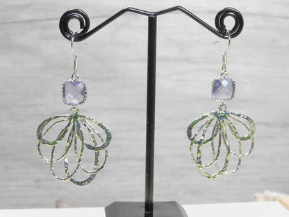 Rhodion Silver Peacock Earrings